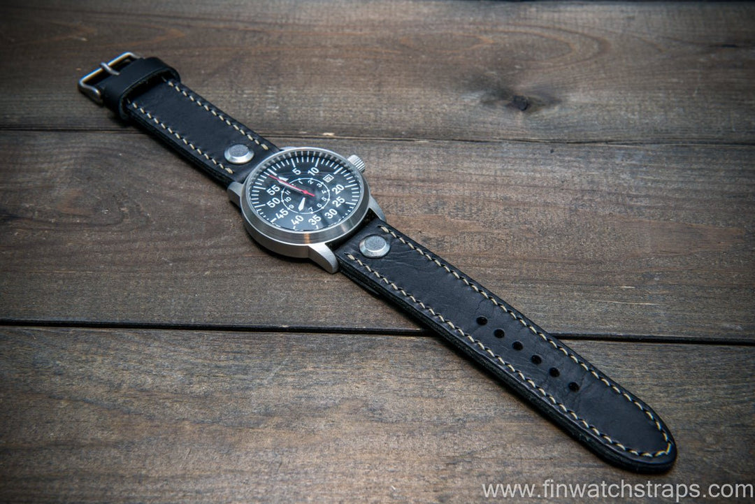 Watch strap, watch band, leather watch strap, leather watch band, finwatchstraps