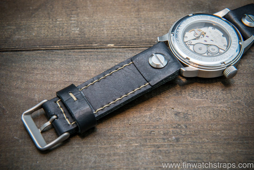 Watch strap, watch band, leather watch strap, leather watch band, finwatchstraps
