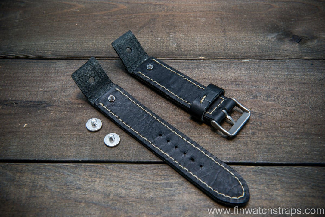 Watch strap, watch band, leather watch strap, leather watch band, finwatchstraps