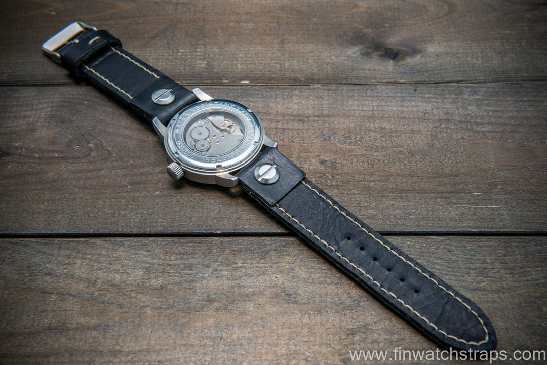 Watch strap, watch band, leather watch strap, leather watch band, finwatchstraps