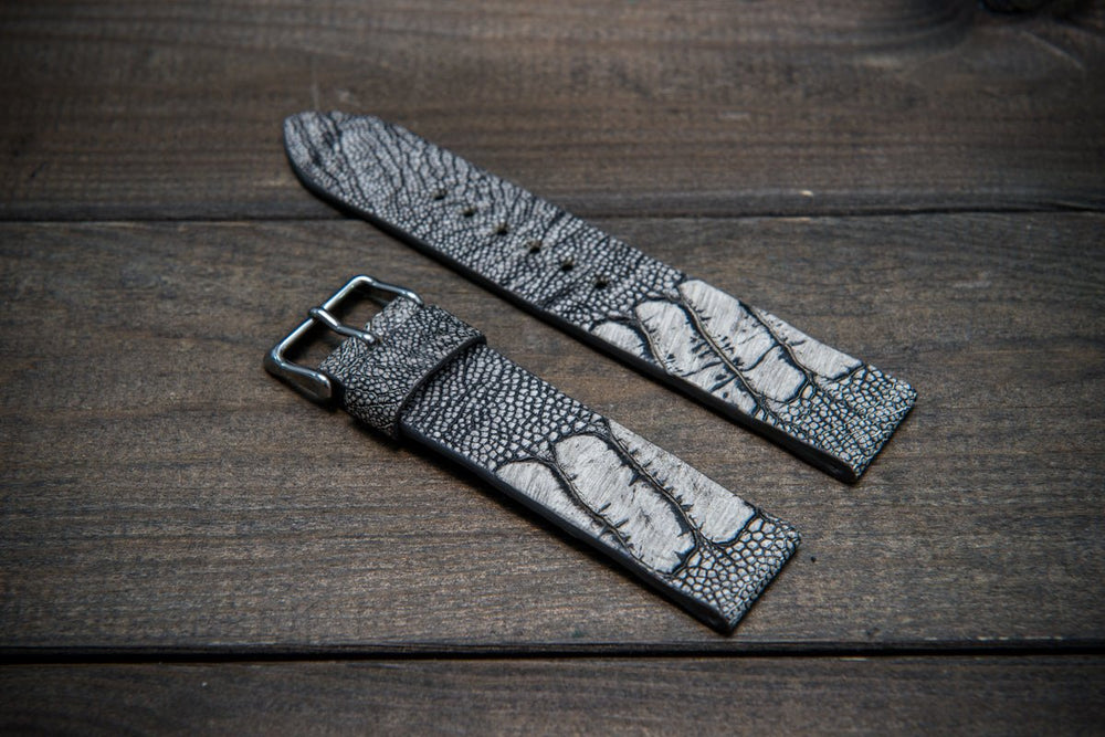 Ostrich legs leather watch straps.