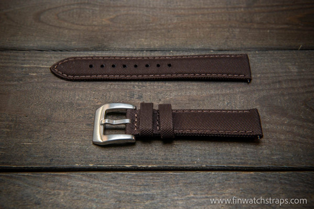 Sailcloth waterproof watch strap. PAM style buckle. - finwatchstraps