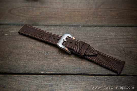 Sailcloth waterproof watch strap. PAM style buckle. - finwatchstraps