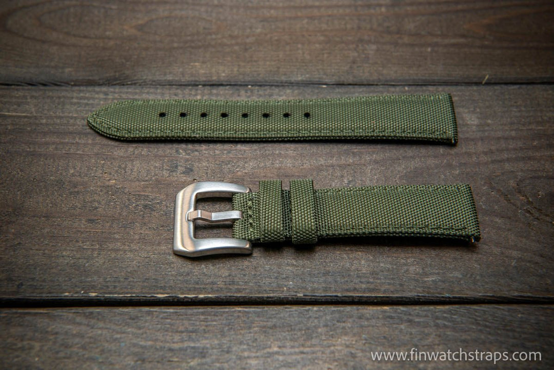 Sailcloth waterproof watch strap. PAM style buckle. - finwatchstraps