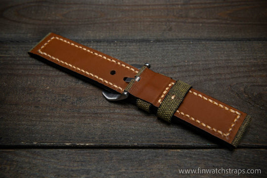 Watch strap, watch band, leather watch strap, leather watch band, finwatchstraps