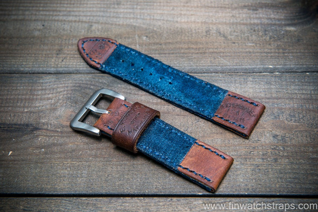 Watch strap, watch band, leather watch strap, leather watch band, finwatchstraps