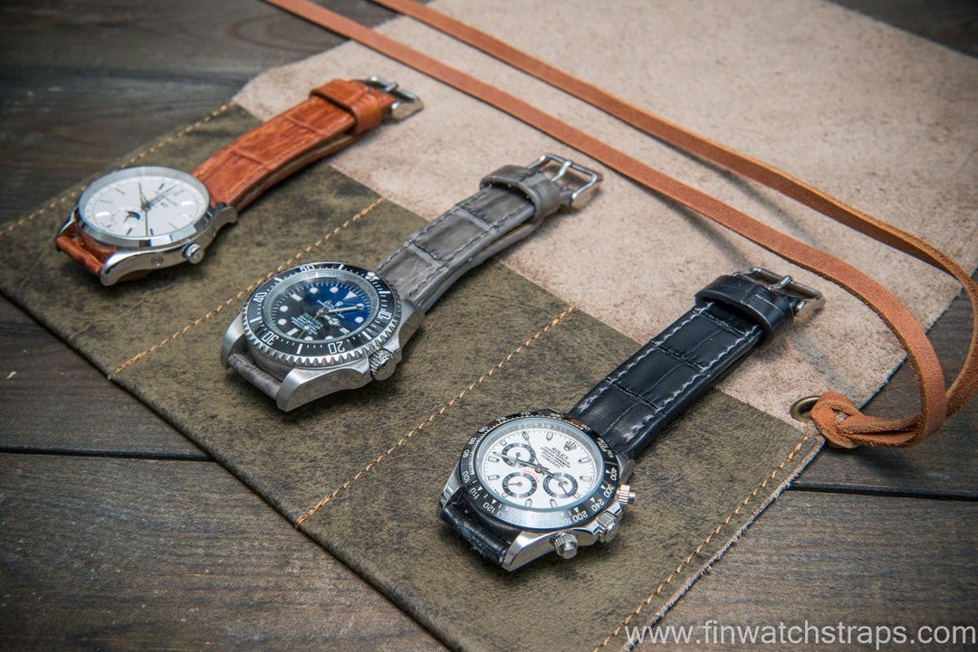 Watch strap, watch band, leather watch strap, leather watch band, finwatchstraps