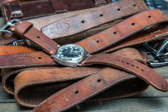 Watch strap, watch band, leather watch strap, leather watch band, finwatchstraps