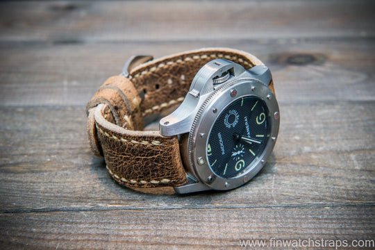 Watch strap, watch band, leather watch strap, leather watch band, finwatchstraps